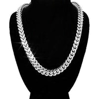 Thumbnail for 14K White Solid Gold Franco Chain 7 mm