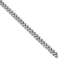 Thumbnail for 14K White Solid Gold Mens Franco Chain 5 mm