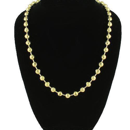 14K Yellow Gold Ball Bead Chain 5 mm