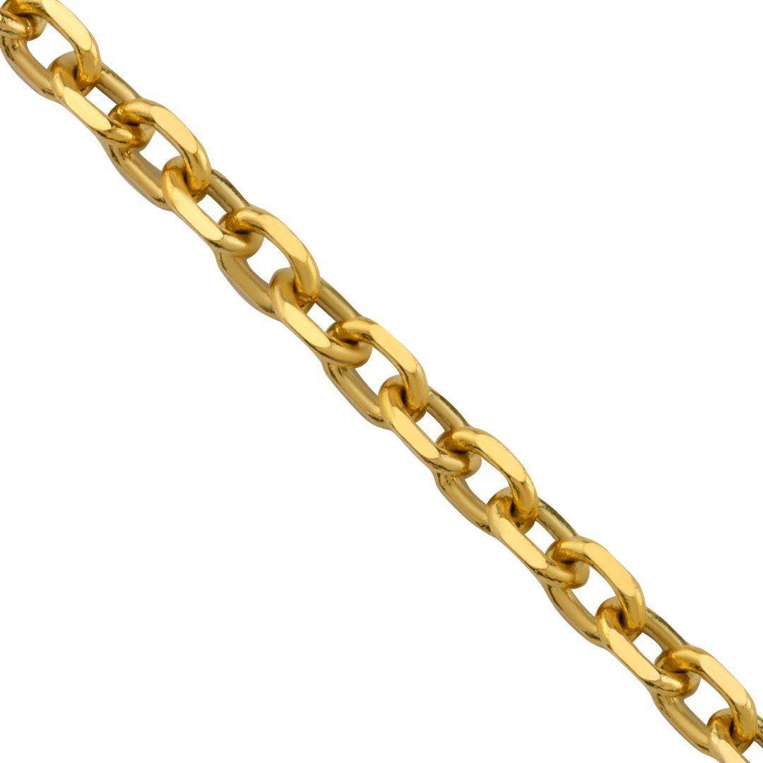 14k Yellow Gold Cable Chain 3 mm