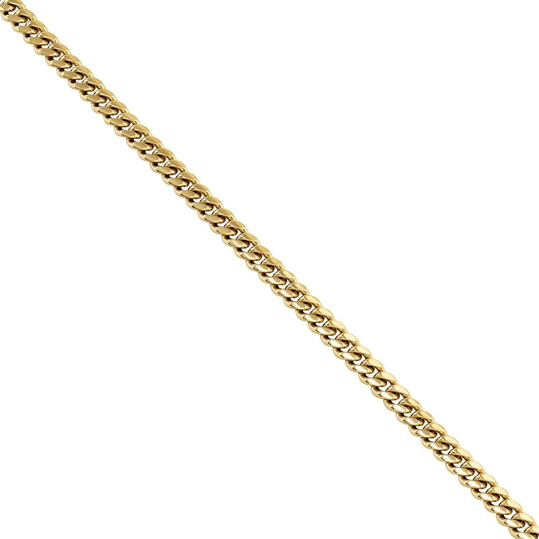 14k Yellow Gold Cuban Chain 7 mm