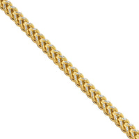Thumbnail for 14k Yellow Gold Diamond Cut Franco Link Chain 3.5 mm