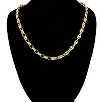 Thumbnail for 14K Yellow Gold Fancy Anchor Puffed Chain 4 mm