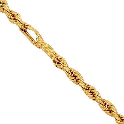 14K Yellow Gold Fancy Chain 2 mm