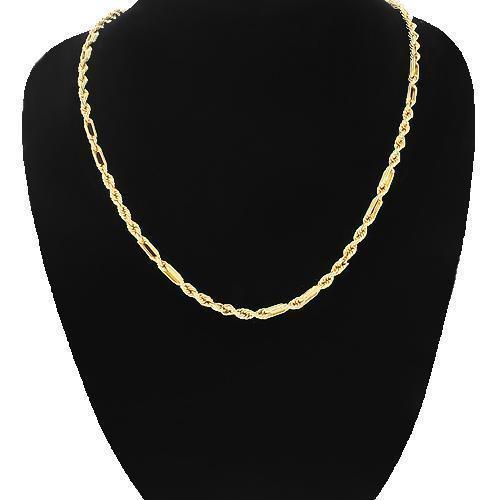 14K Yellow Gold Fancy Chain 2 mm