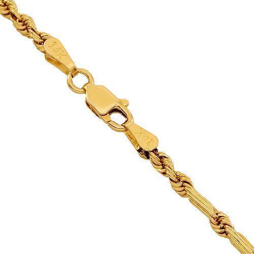 14K Yellow Gold Fancy Chain 2 mm