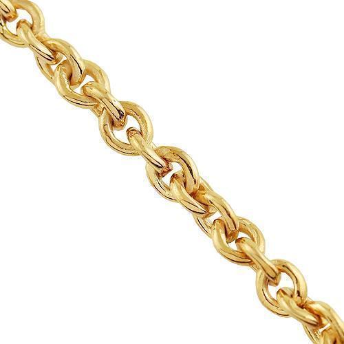 14K Yellow Gold Fancy Chain 3 mm