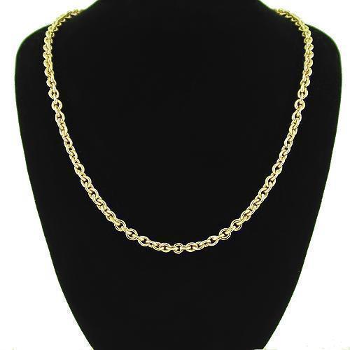 14K Yellow Gold Fancy Chain 3 mm