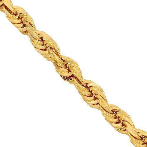 14K Yellow Gold Fancy Chain 3 mm