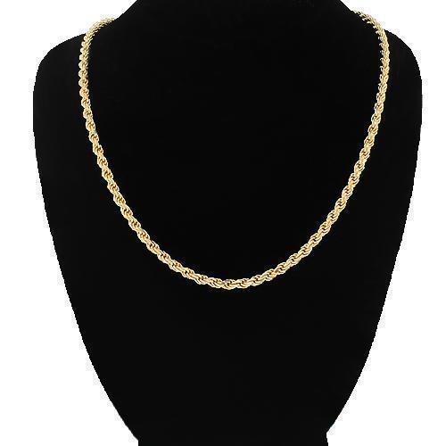 14K Yellow Gold Fancy Chain 3 mm