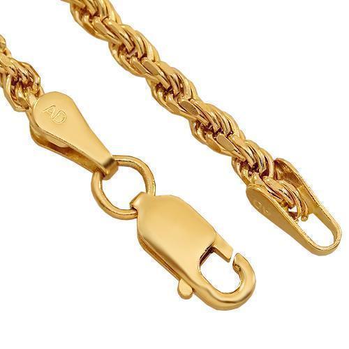 14K Yellow Gold Fancy Chain 3 mm