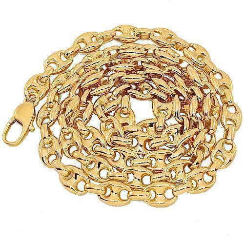 14K Yellow Gold Fancy Chain 7 mm