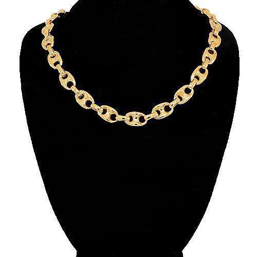 14K Yellow Gold Fancy Chain 7 mm