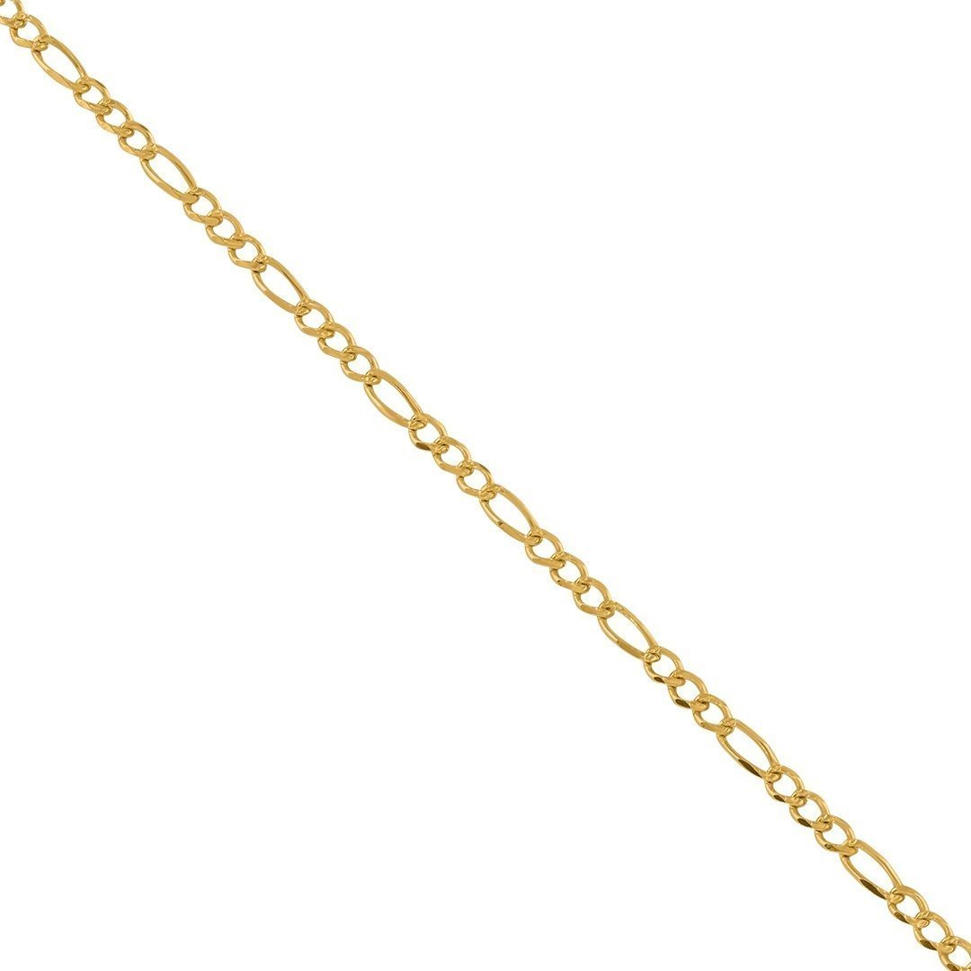 14k Yellow Gold Figaro Link Chain 2.5 mm