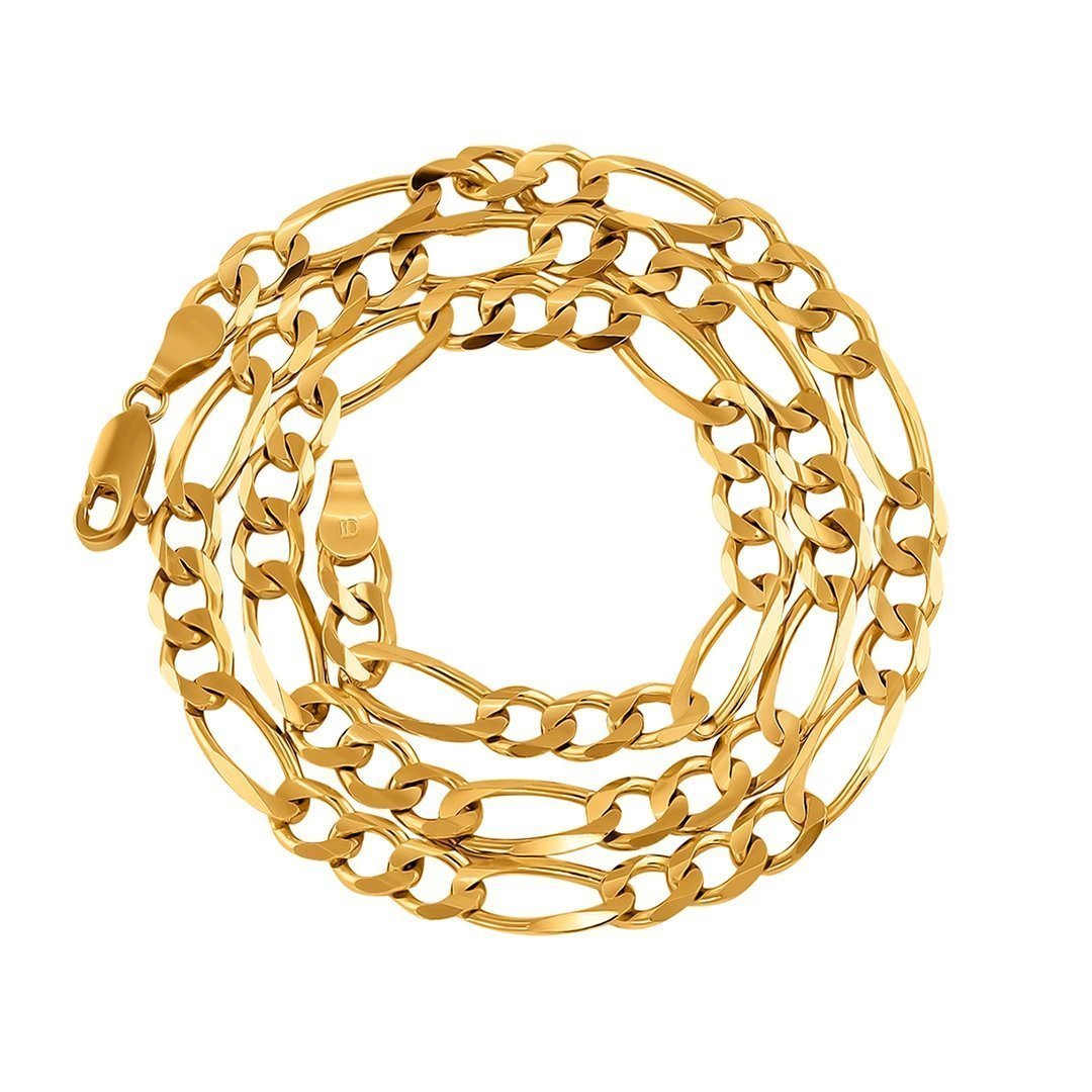 14k Yellow Gold Figaro Link Chain 5.75 mm