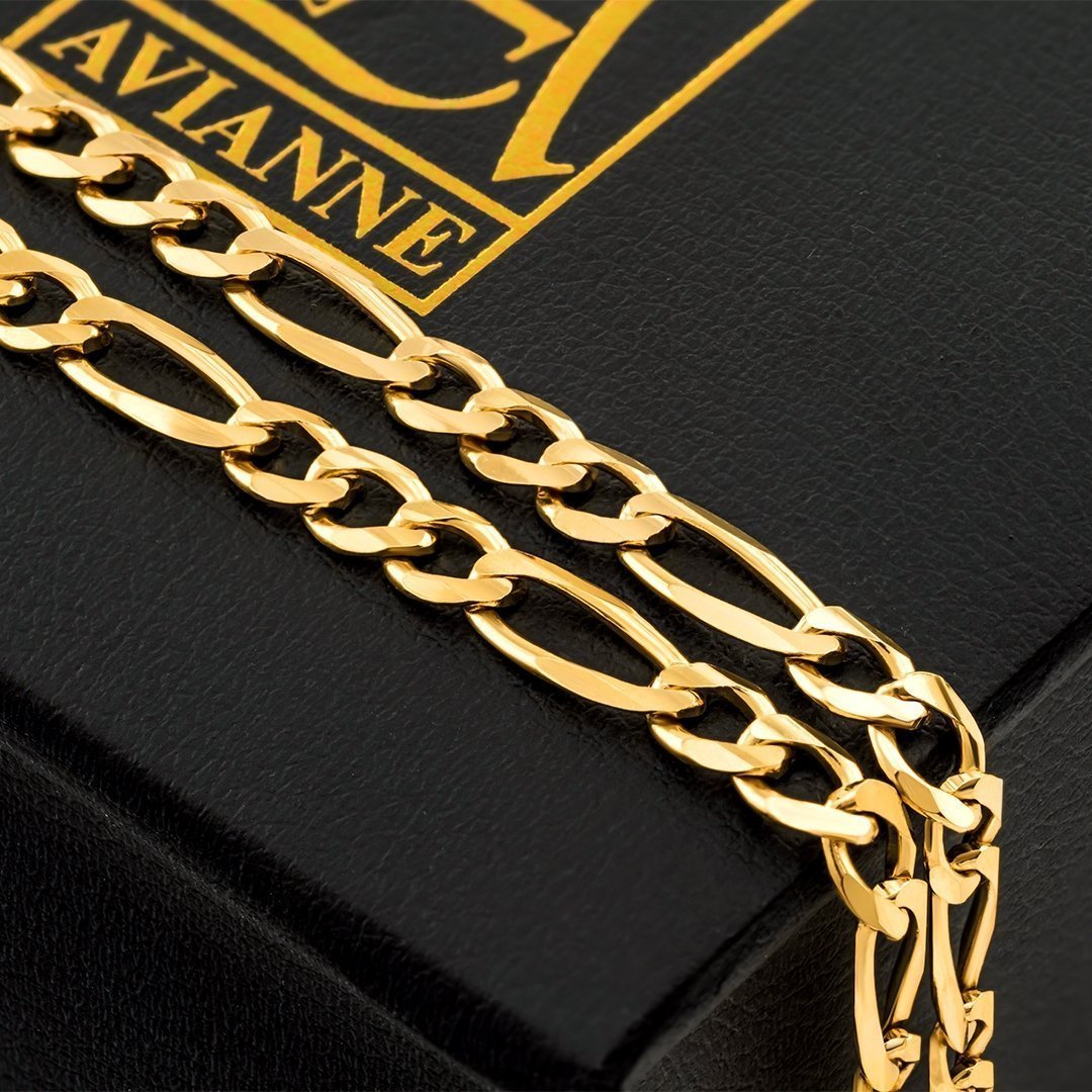 14k Yellow Gold Figaro Link Chain 5.75 mm