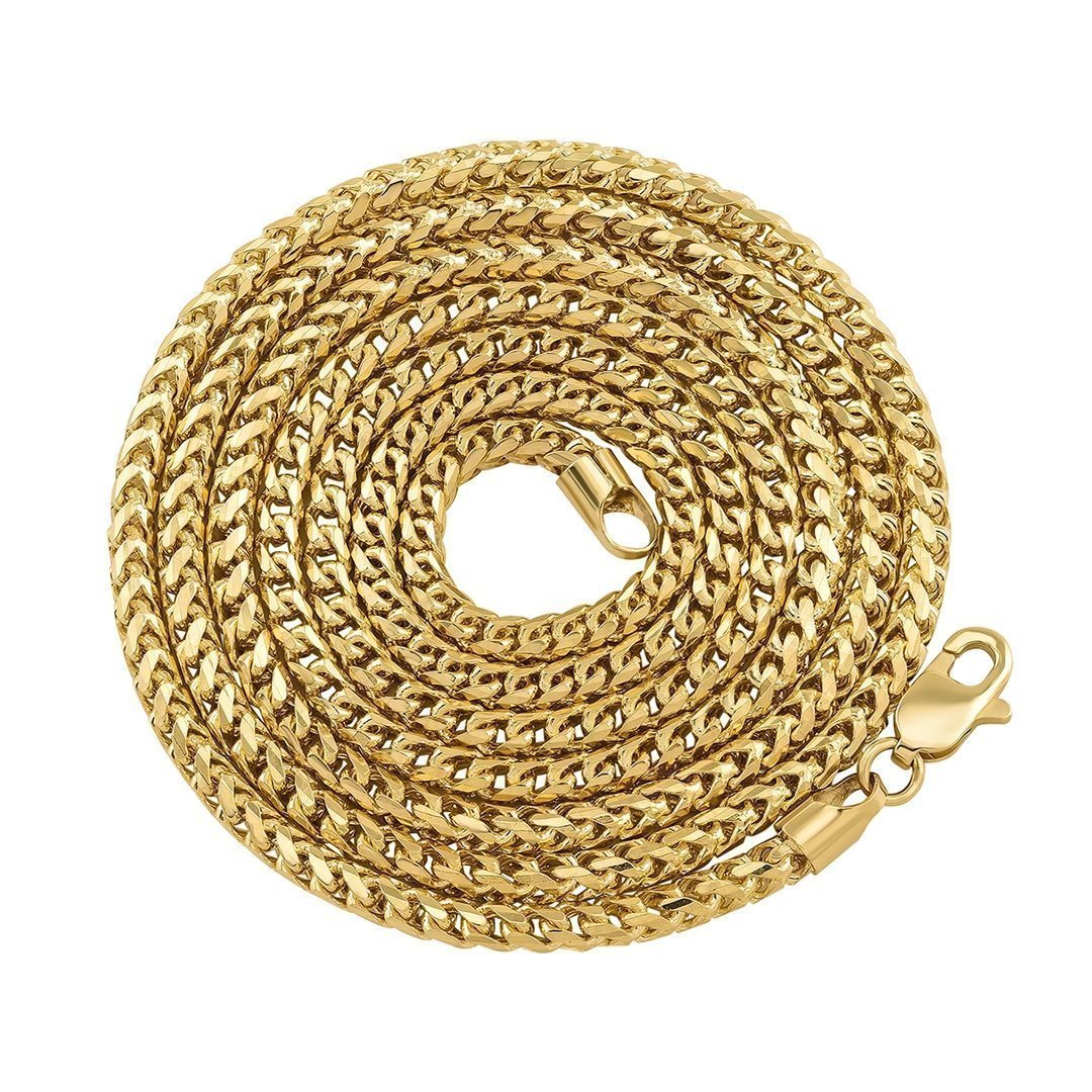 14k Yellow Gold Franco Link Chain 2.75 mm