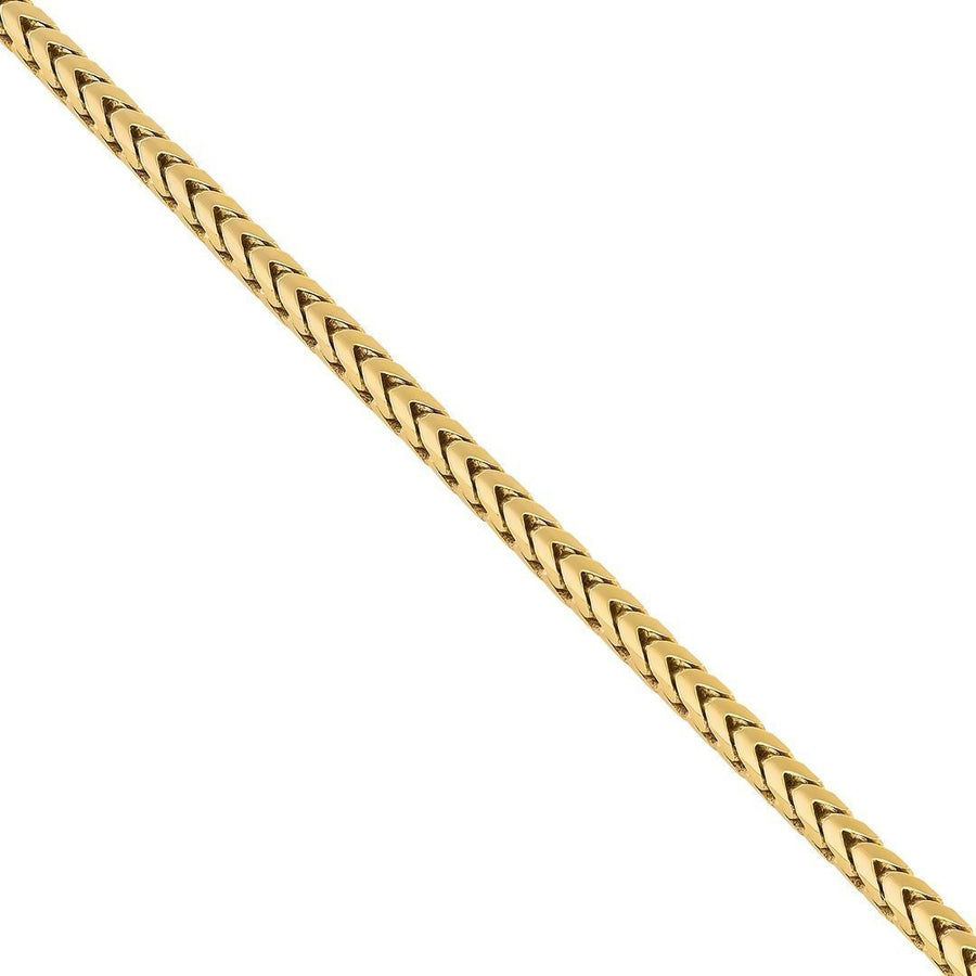 14k Yellow Gold Heavy Franco Link Chain 2 mm
