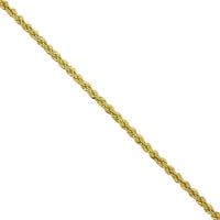 Thumbnail for 14k Yellow Gold Hollow Rope Chain 3 mm