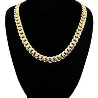 Thumbnail for 14K Yellow Gold Mens Cuban Chain 11 mm