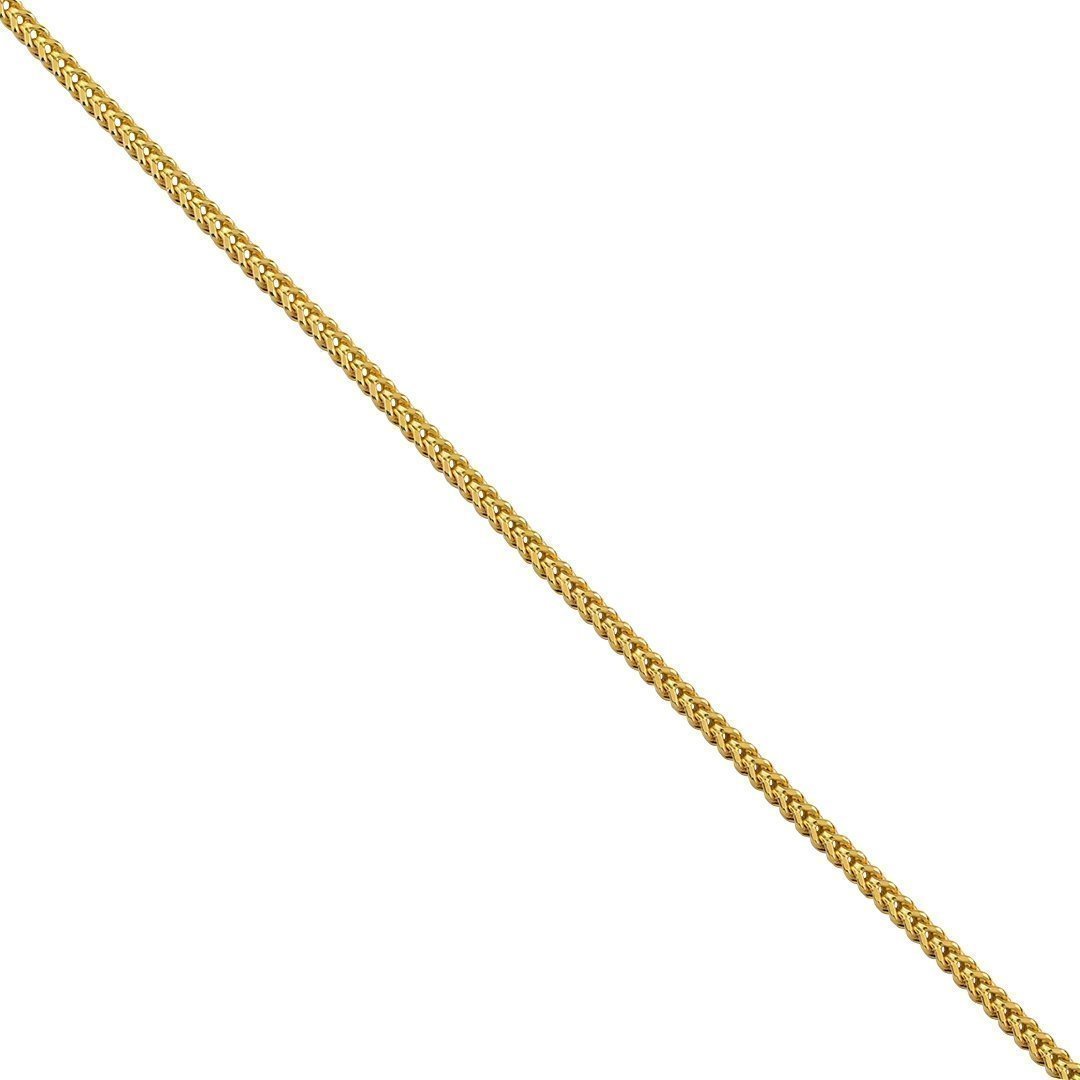 14K Yellow Gold Mens Franco Chain 3 mm