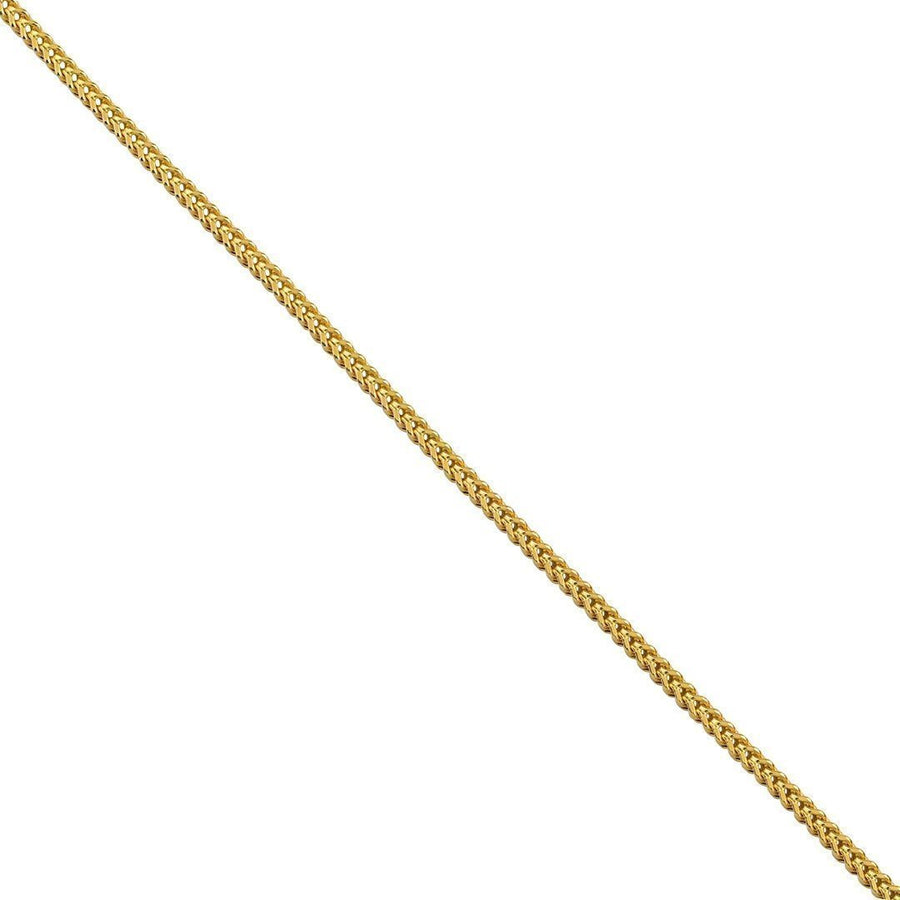 14K Yellow Gold Mens Franco Chain 3 mm
