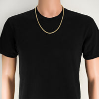 Thumbnail for 14K Yellow Gold Mens Franco Chain 3 mm