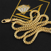 Thumbnail for 14K Yellow Gold Mens Franco Chain 4 mm