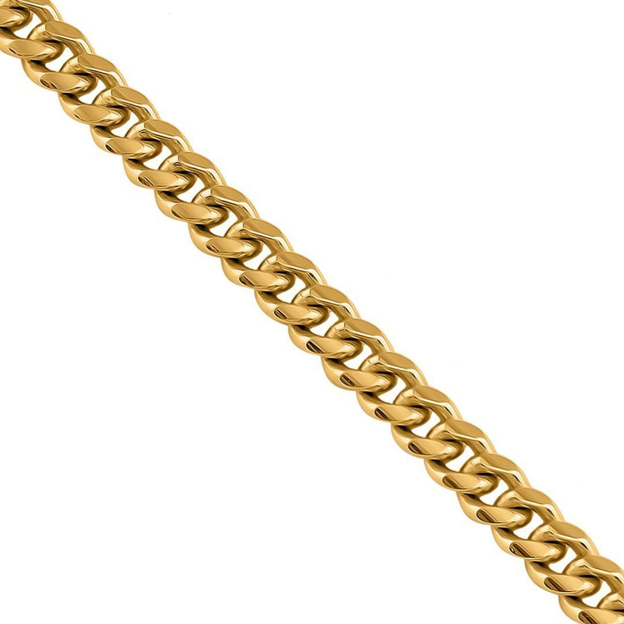 14k Yellow Gold Miami Cuban Link Chain 5 mm