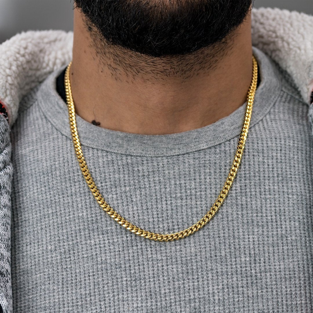 14K Yellow Gold Miami Cuban Link Chain