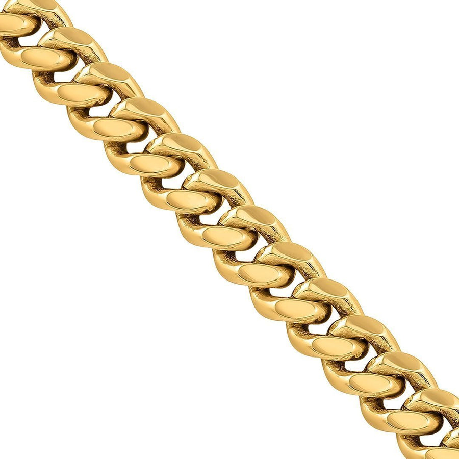 14k Yellow Gold Solid Miami Cuban Link Chain 6.5 mm – Avianne Jewelers