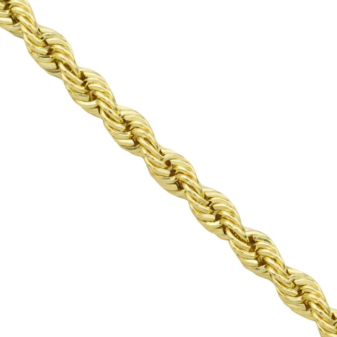 Rope Chain Bracelet 14K Tri-Color Gold 7.5