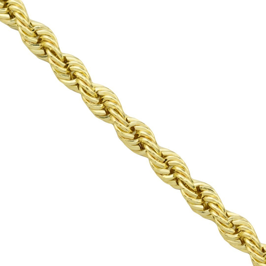 14k Yellow Gold Rope Chain 3.5 mm
