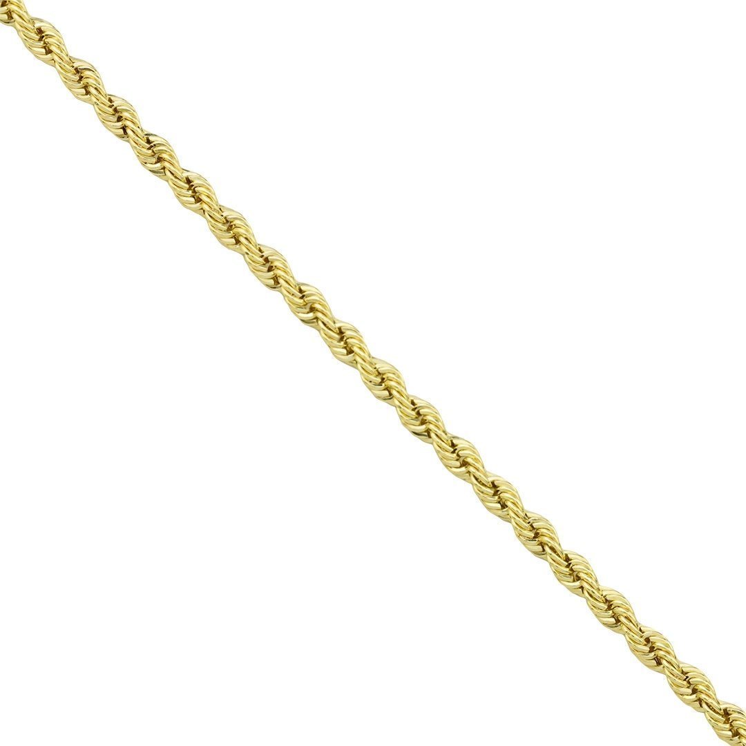 14k Yellow Gold Hollow Rope Chain 3.5 mm – Avianne Jewelers