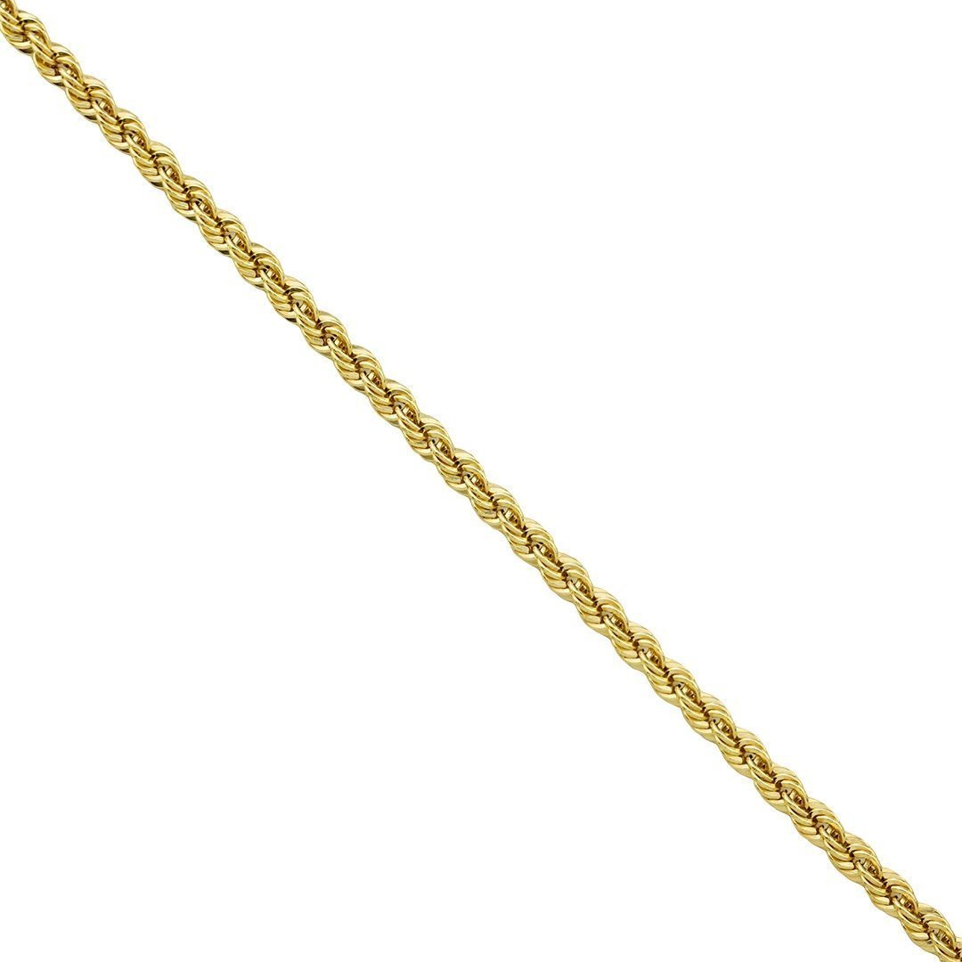 14k Yellow Gold Rope Chain 4 mm