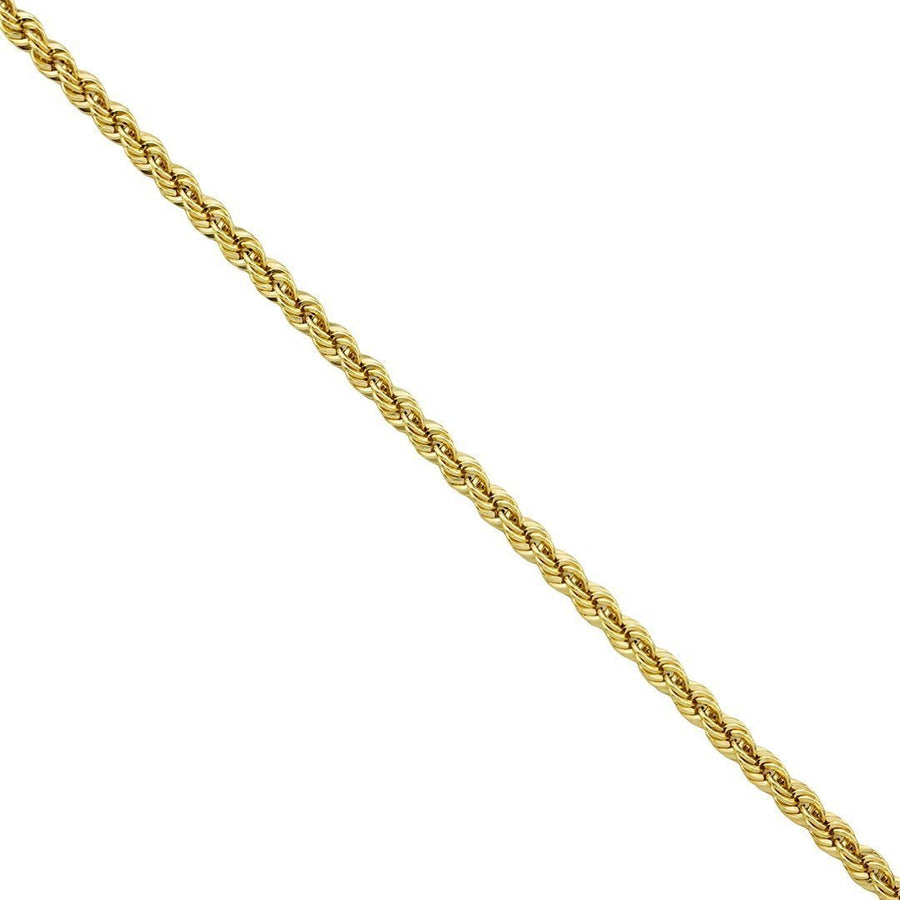 14k Yellow Gold Rope Chain 4 mm
