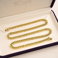 Thumbnail for 14k Yellow Gold Semi-Solid Cuban Link Chain 6.5 mm