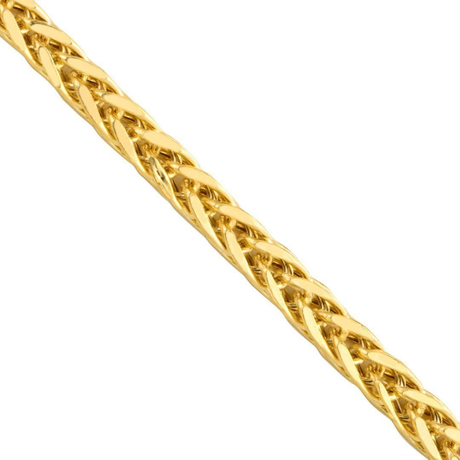 14K Yellow Gold Spiga Wheat Chain 2 mm