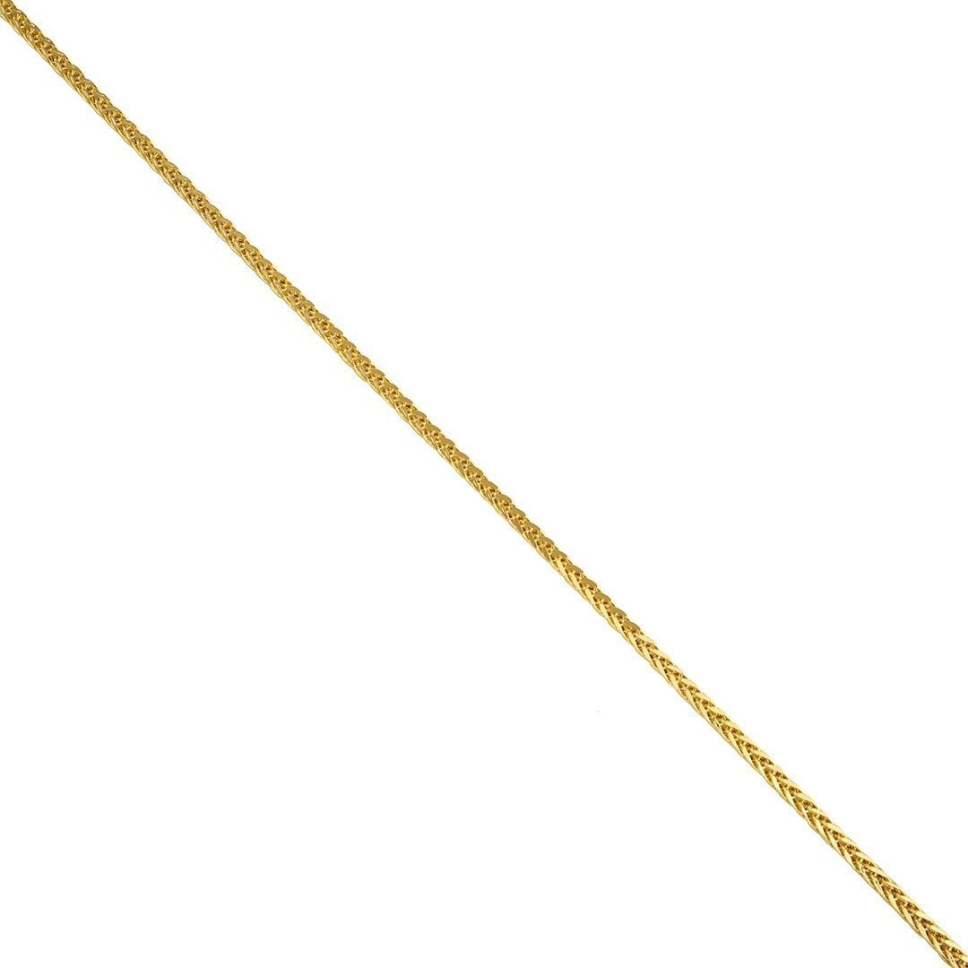14K Yellow Gold Spiga Wheat Chain 2 mm