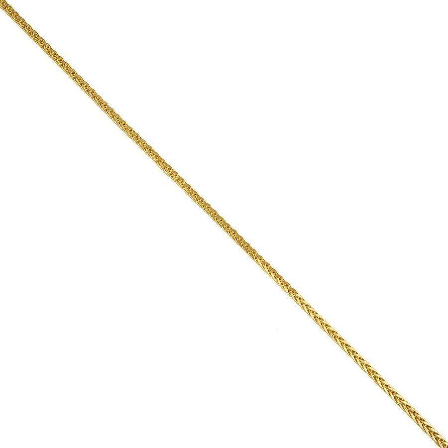 14K Yellow Gold Spiga Wheat Chain 2 mm