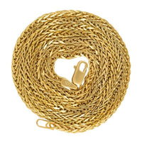 Thumbnail for 14K Yellow Gold Spiga Wheat Chain 2 mm