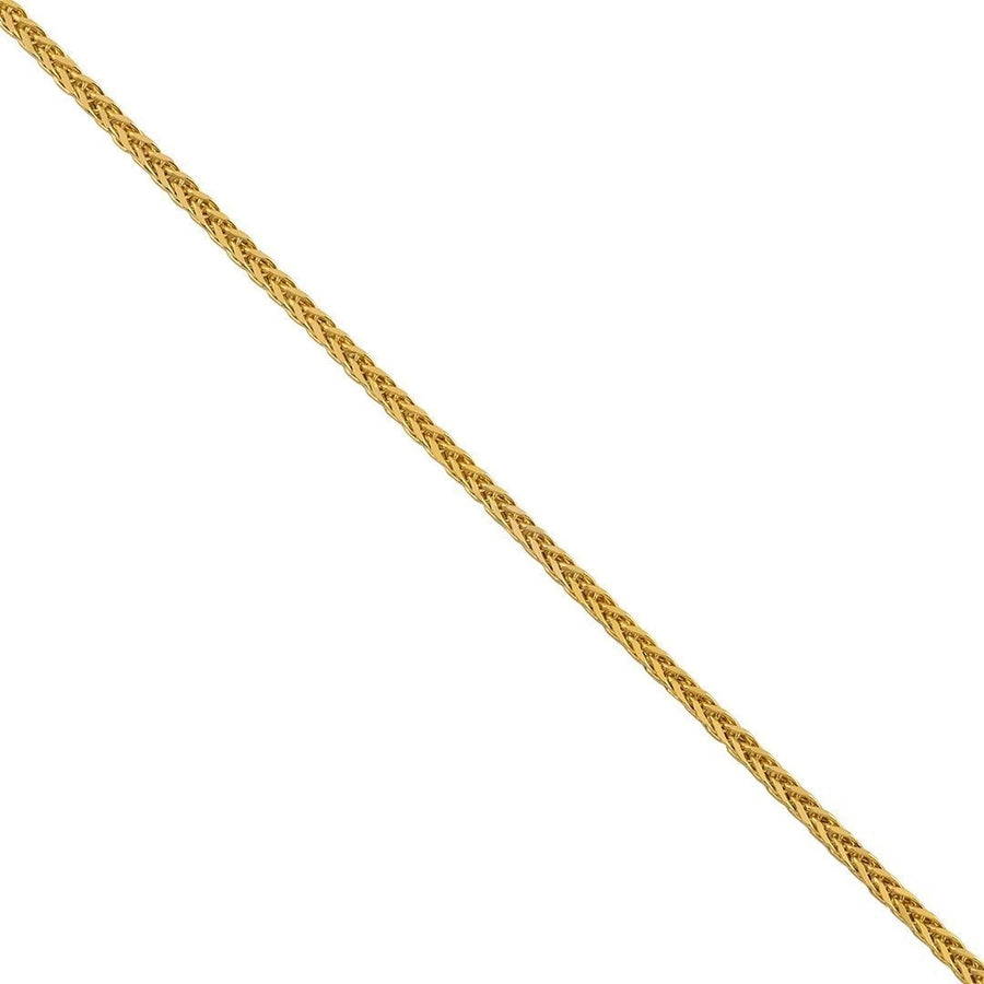 14k Yellow Gold Wheat Spiga Chain 3.5 mm