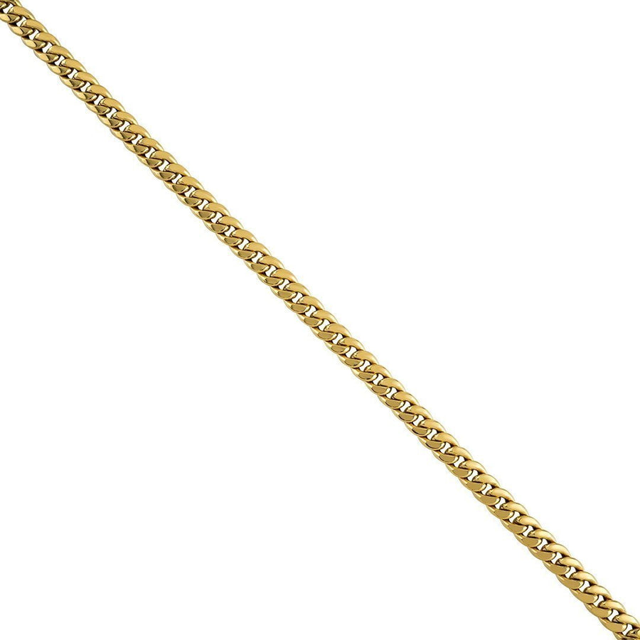14k Yellow Hollow Gold Cuban Link Chain 5.5 mm