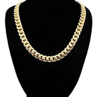 Thumbnail for 14K Yellow Solid Gold Mens Cuban Chain 12 mm