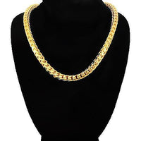Thumbnail for 14K Yellow Solid Gold Mens Franco Chain 5 mm