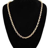 Thumbnail for 18K Rose Solid Gold Mens Fancy Chain 3 mm