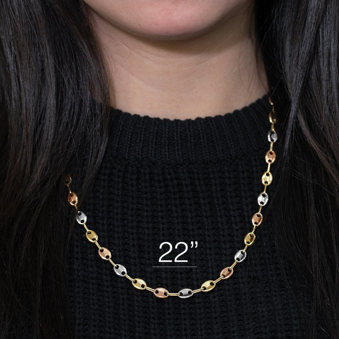 Gucci puff link chain cheap 18k