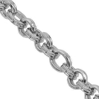 Thumbnail for 18K White Gold Mens Fancy Chain 4 mm