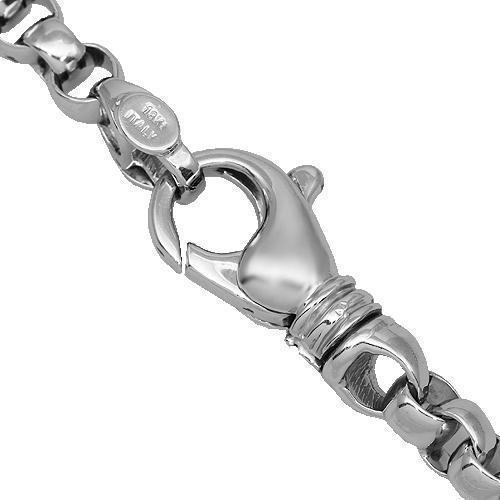 Pure 18K White Gold Necklace For Women Full Star 18k White Gold Chain  Chains | eBay