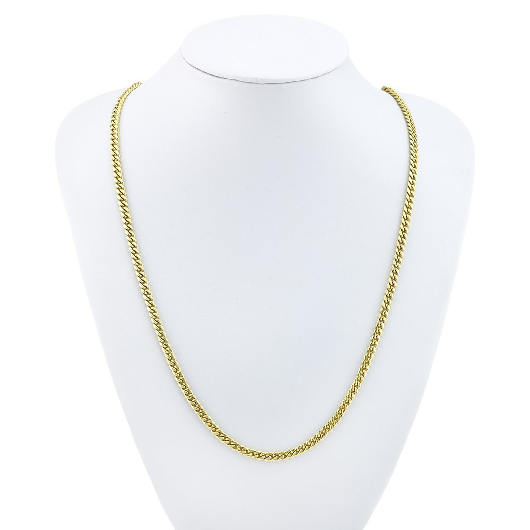 18k Yellow Gold Solid Mens Cuban Link Chain 5 mm – Avianne Jewelers